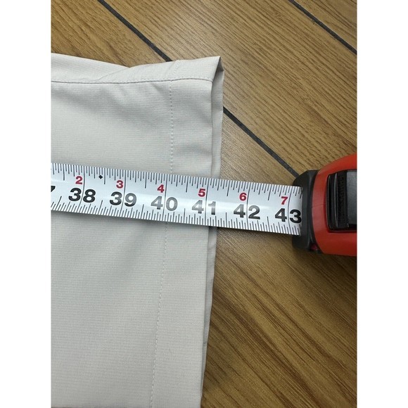 Skechers Go Golf Pants Mens Size 35 Light Beige Khaki Flat Front Pockets - Picture 8 of 16